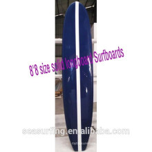 Acabamento brilhante de longboard sólido de tamanho 8&#39;8 Pranchas de surf azuis pranchas de surf epóxi ~~!